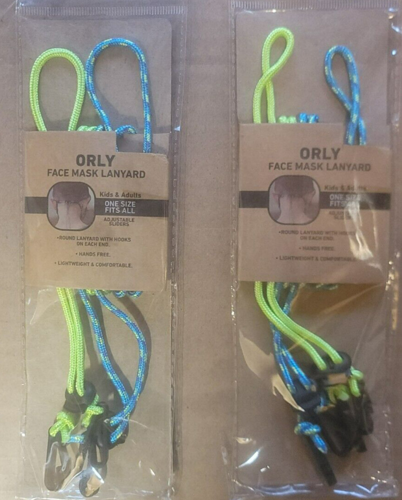 2 X 2 Pack ORLY Face Mask Lanyard