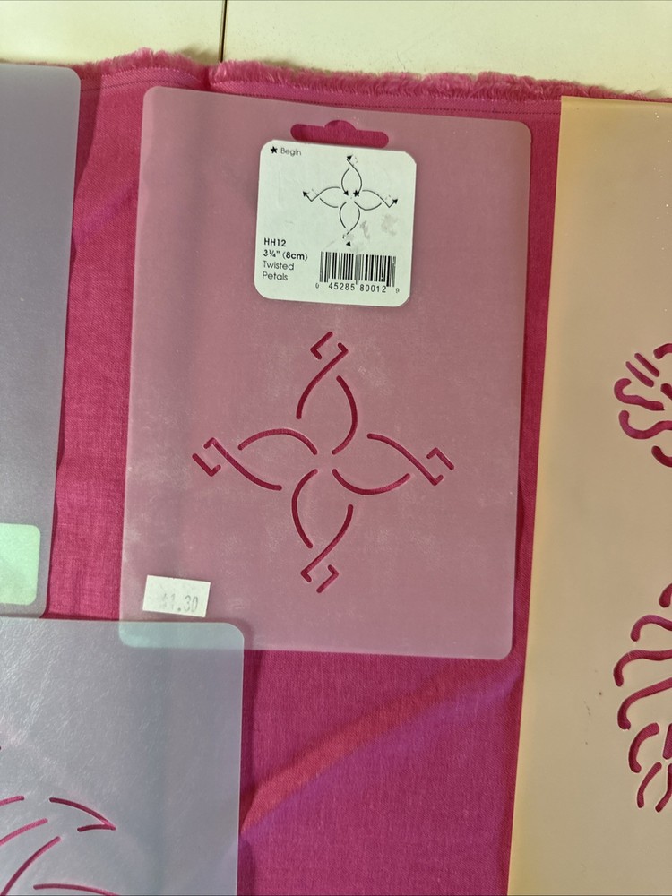 Lot - Quilting Stencils - 8 - Various Patterns, See Photos