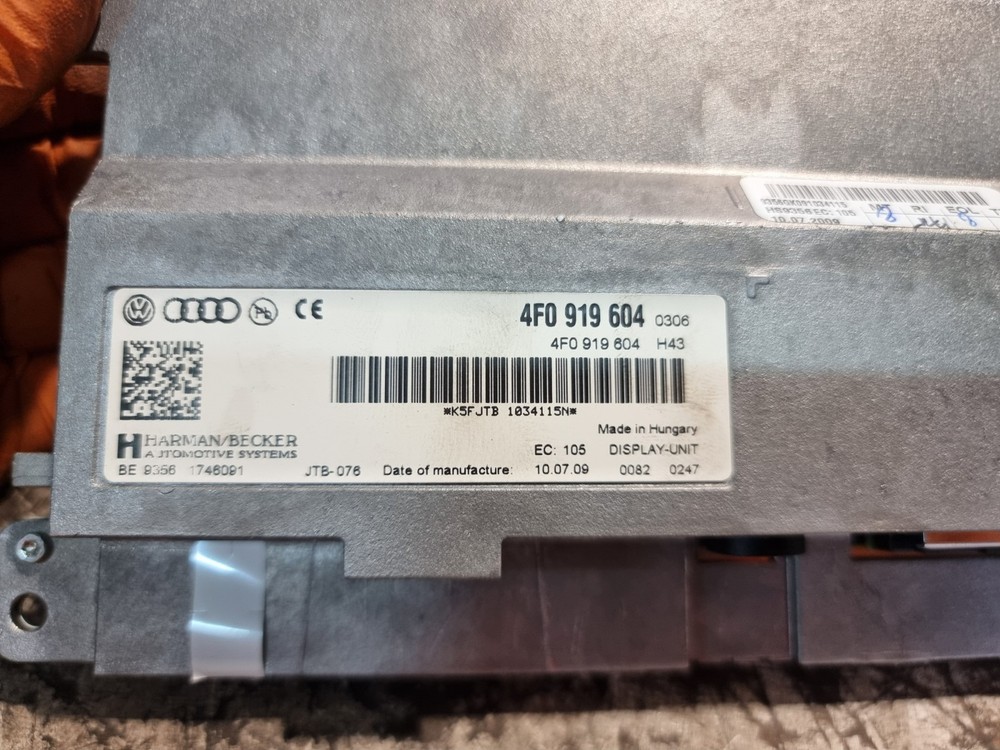 Audi A5 Multimedia Head & Sat Nav Display Screen &Tuner Receiver Module 2009 OEM