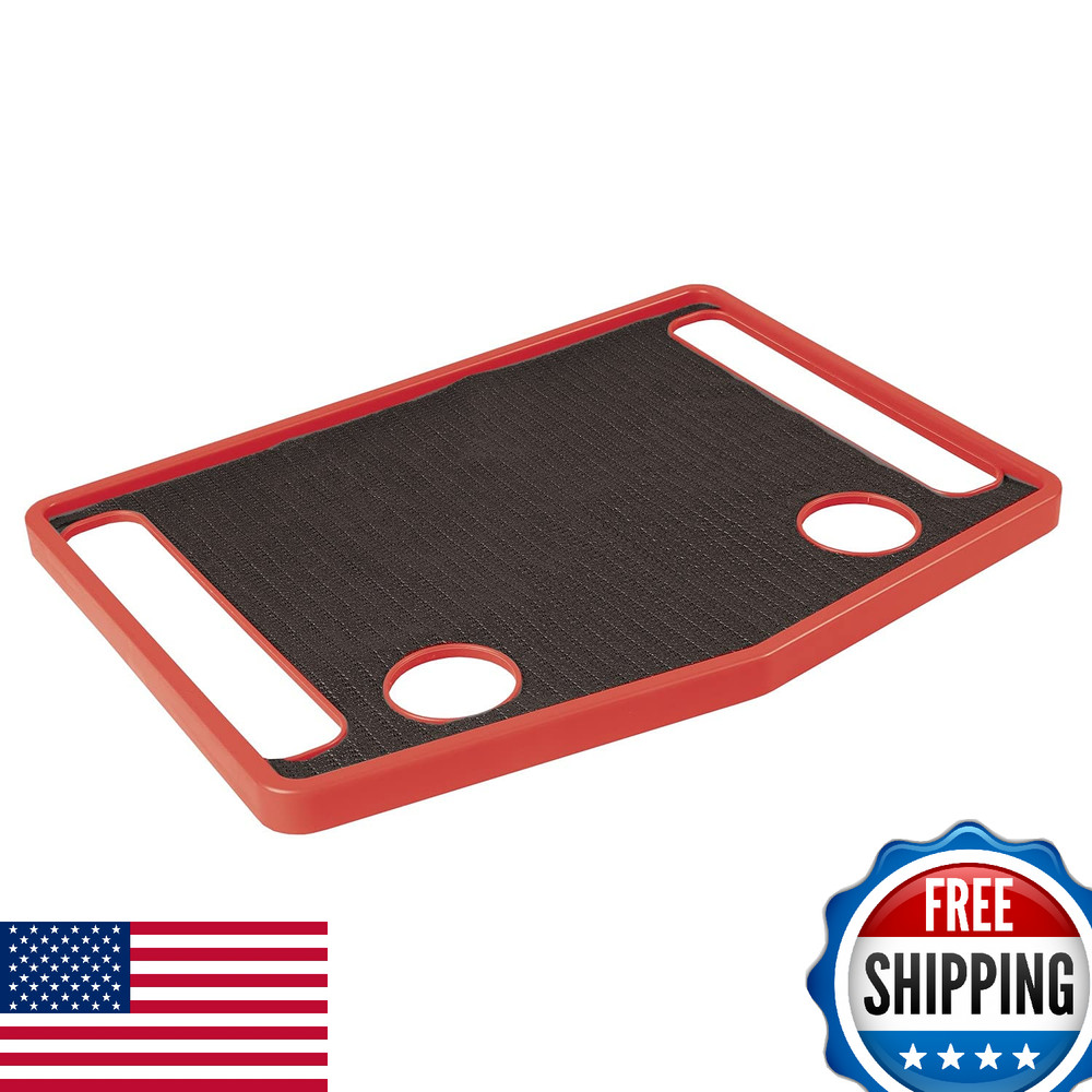 Support Plus Walker Tray Table Non Slip Mobility Mat Cup Holder 21x16 Red