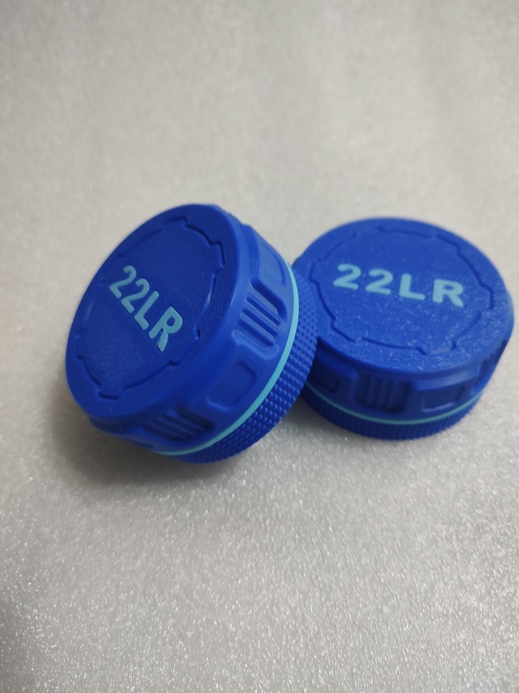 2-22 LR Mini Ammo Box Storage Case. 55 Rounds ea. Screw On Lid. Stackable.