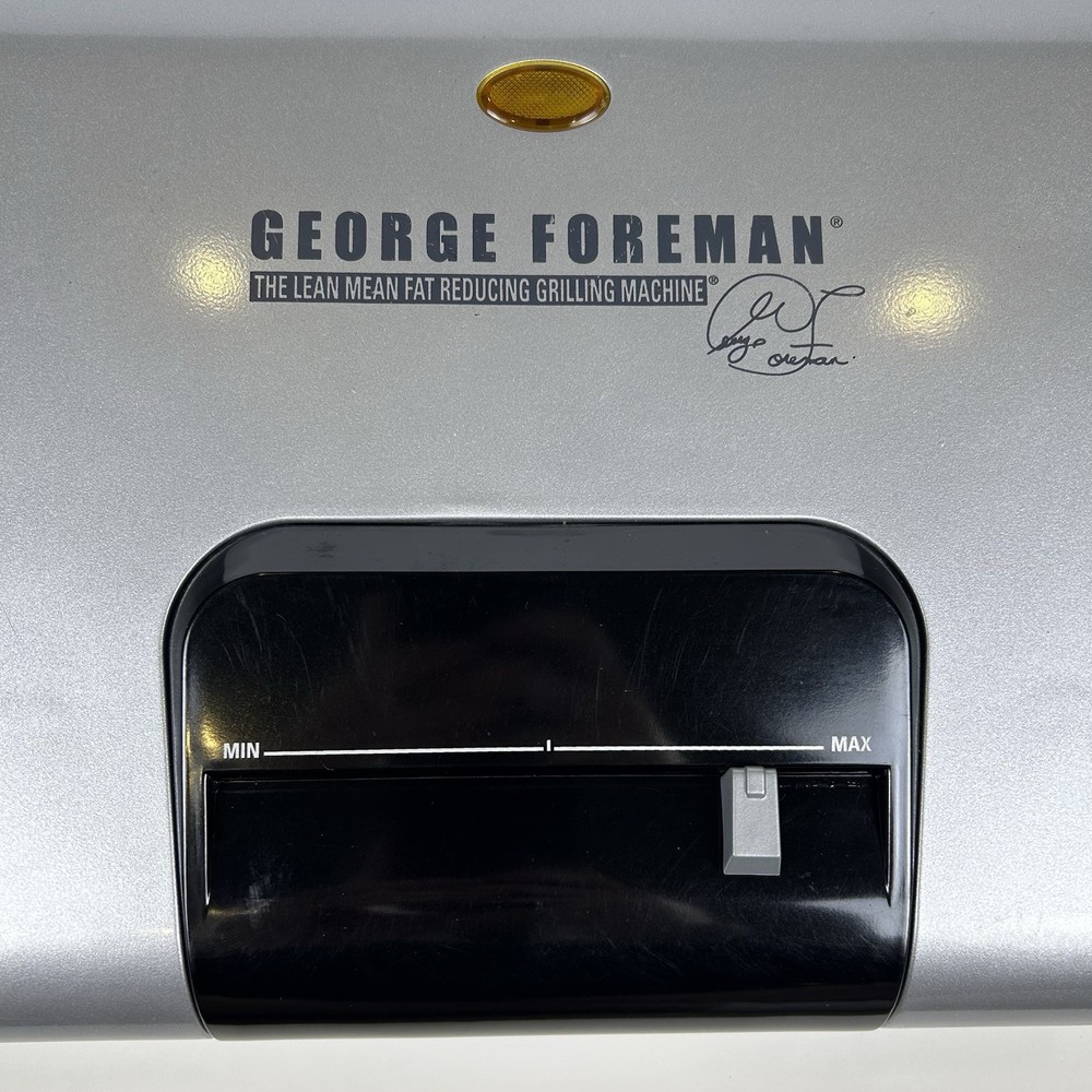 George Foreman Lean Mean Fat Reducing Grilling Machine Silver 2-Serving (TESTED)