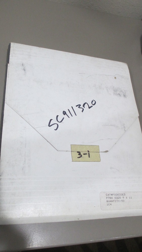 50 Sheets, Silicon Carbide, 320 Grit,  Waterproof Sandpaper