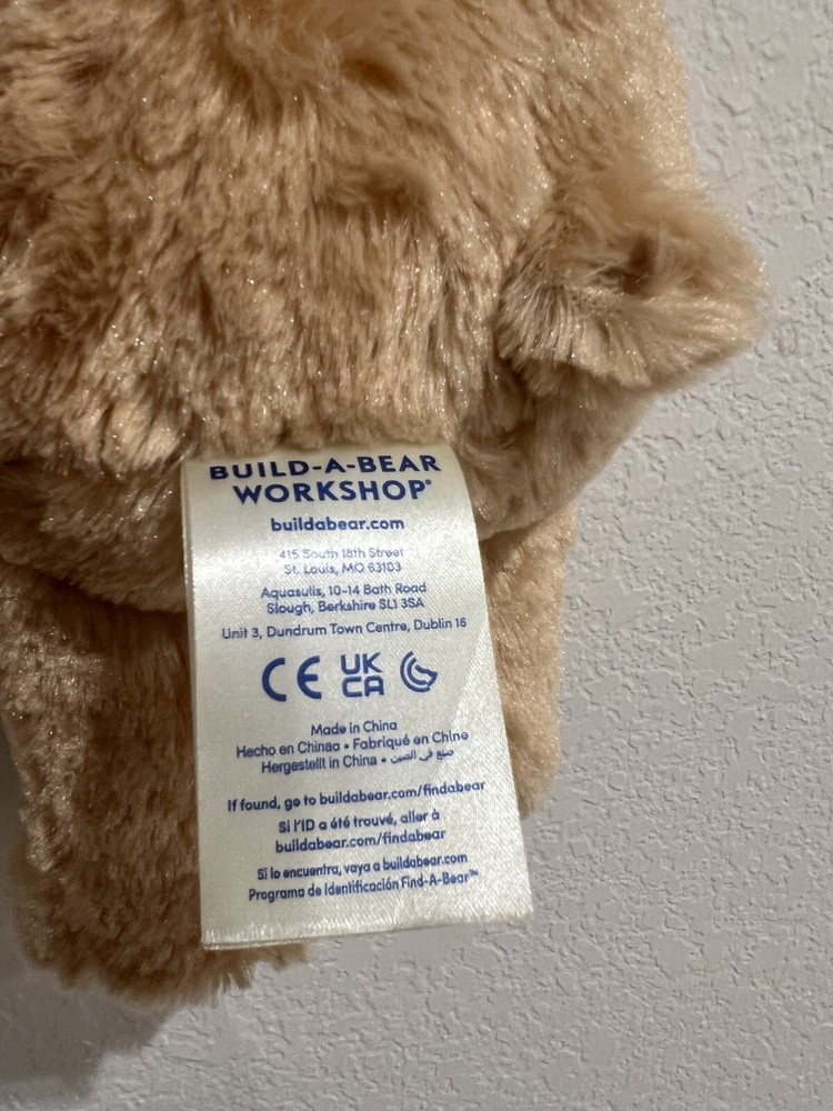 Build A Bear Workshop Happy Birthday Bear Plush Light Brown 15" BABW