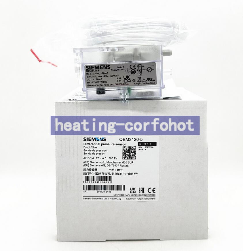 ONE Siemens QBM3120-5 difference pressure sensor New