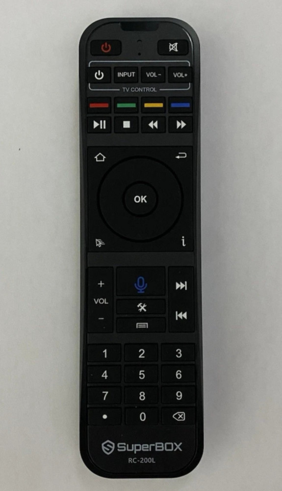 Original Superbox Backlit RC-200L Remote - Voice Command - Bluetooth - Inferred