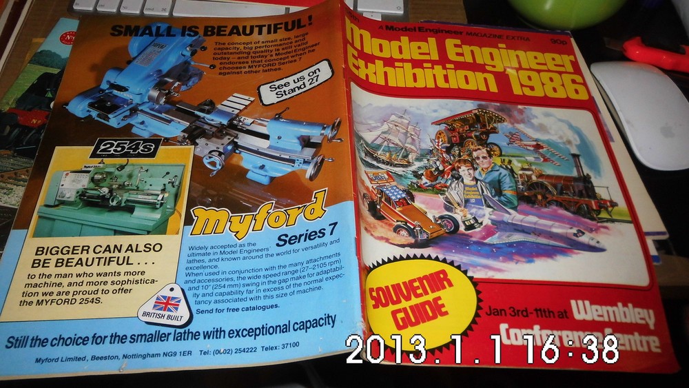 1986 MAGAZINE MODEL ENGINEER EXHIBITION - English Language