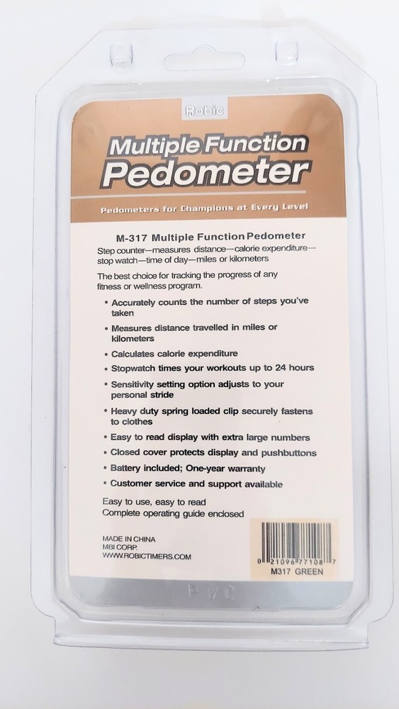 Robic Multifunction Pedometer M-317 NIP