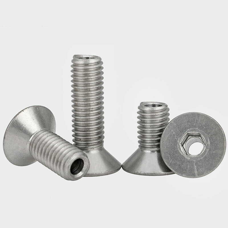 1pcs M10 hollow screw Countersunk head screws Allen bolt SUS304 hex socket nails