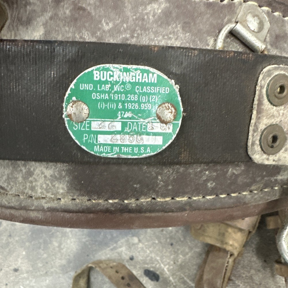 Buckingham Pole Climbing Gear Set!! Includes Spikes / Safety strap / Bag