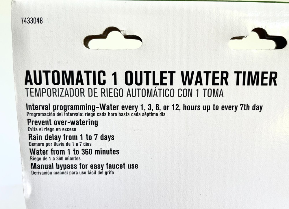 NEW - Ace, Automatic 1 Outlet Water Timer, Digital Display - 7436728