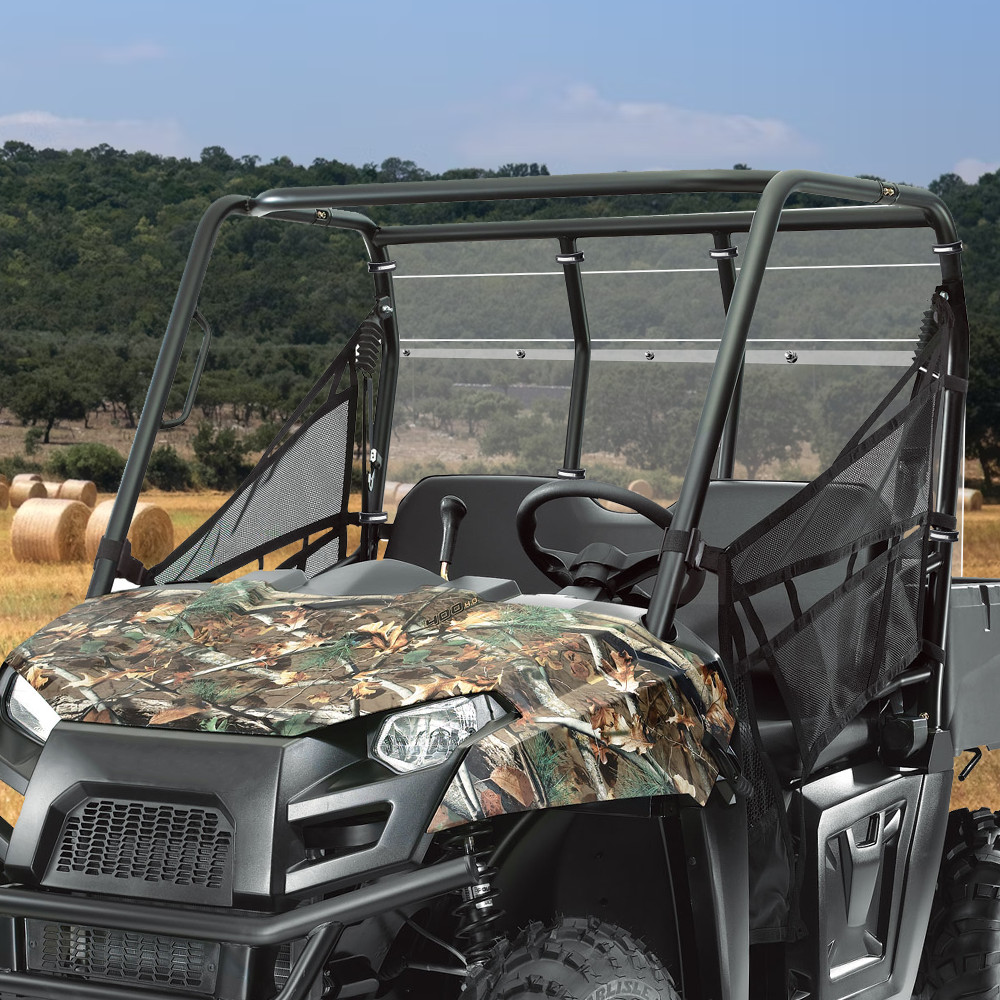 Rear Windshield PC Back Window For Polaris Ranger 400 500 570 Mid-Size 2010-2014