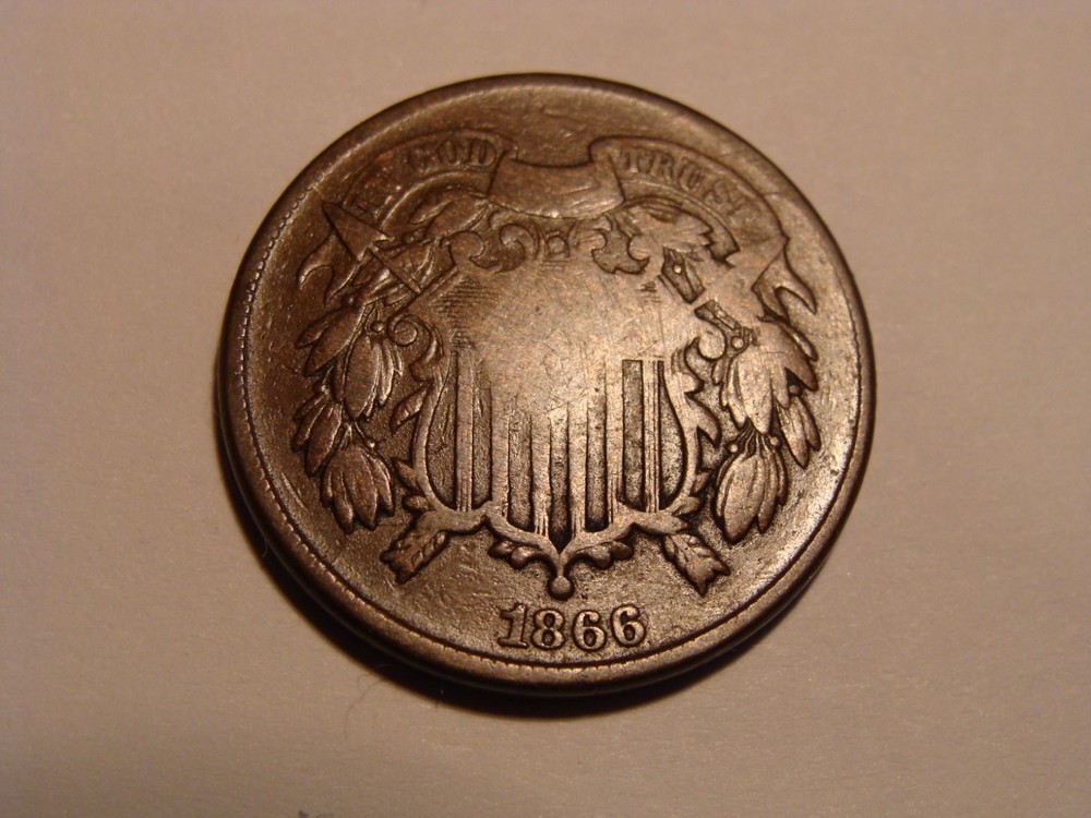 1866 Two Cent Piece