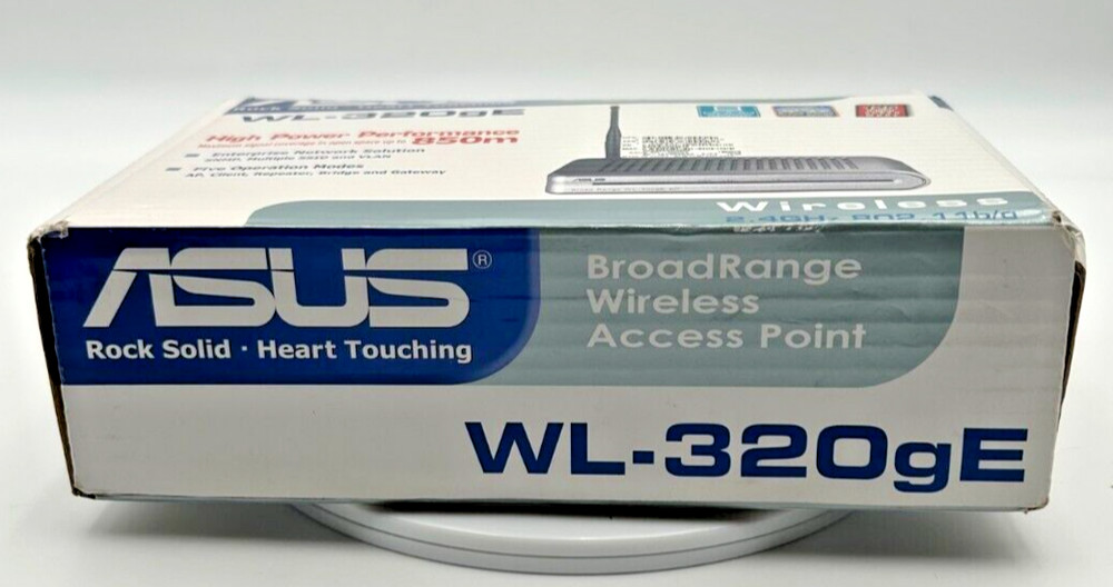 ASUS WL-320gE BroadRange Wireless Access Point Bridge Repeater Gateway