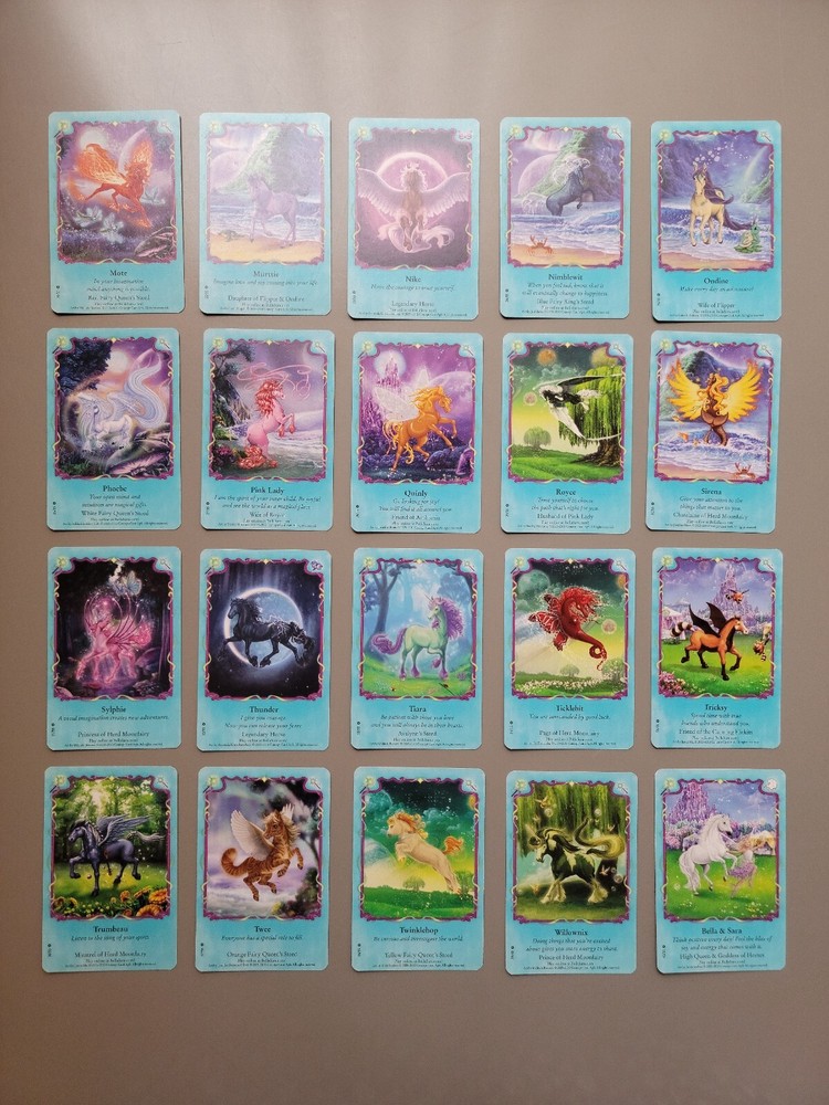 Bella Sara MOONFAIRIES Complete Non-Foil Set 1-55 with Inserts LP