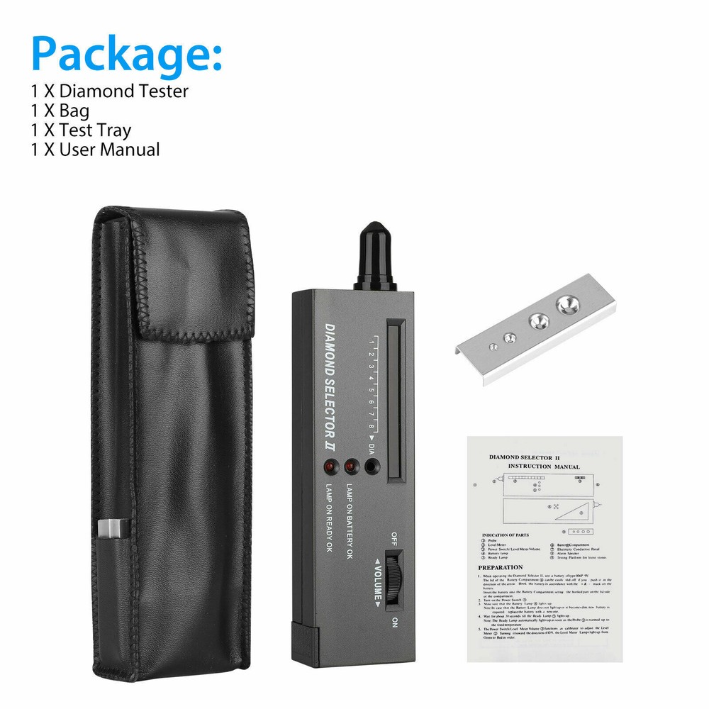 Testing Tool Kit Portable Diamond Tester Selector Illuminated Jewelry Gemstone