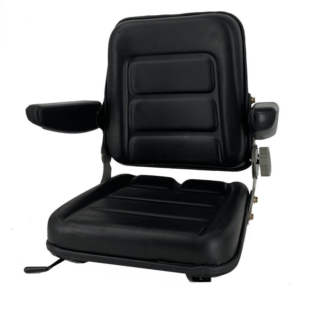 Adjustable Tractor Seat Universal w/140° Back Forklift Excavator Digger Seat