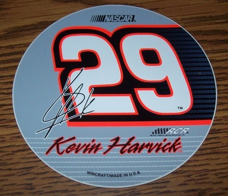 KEVIN HARVICK #29 WINCRAFT 3" ROUND DECAL STICKER