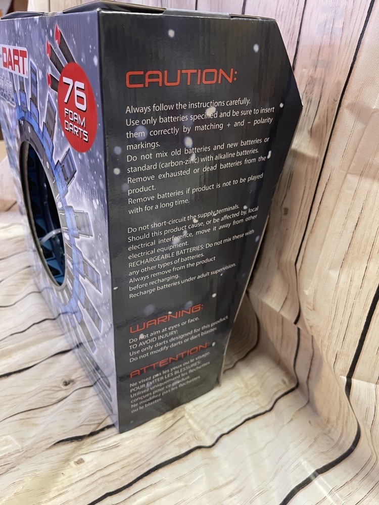 D-DART Blizzard Blaster - Fully Automatic Motorized and Rapid Fire Blaster Toy