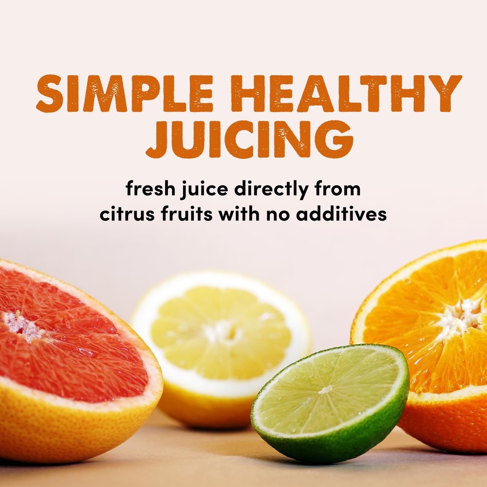 Compact Electric Citrus Juicer Large Volume with Pulp Control Easy Pour Spout