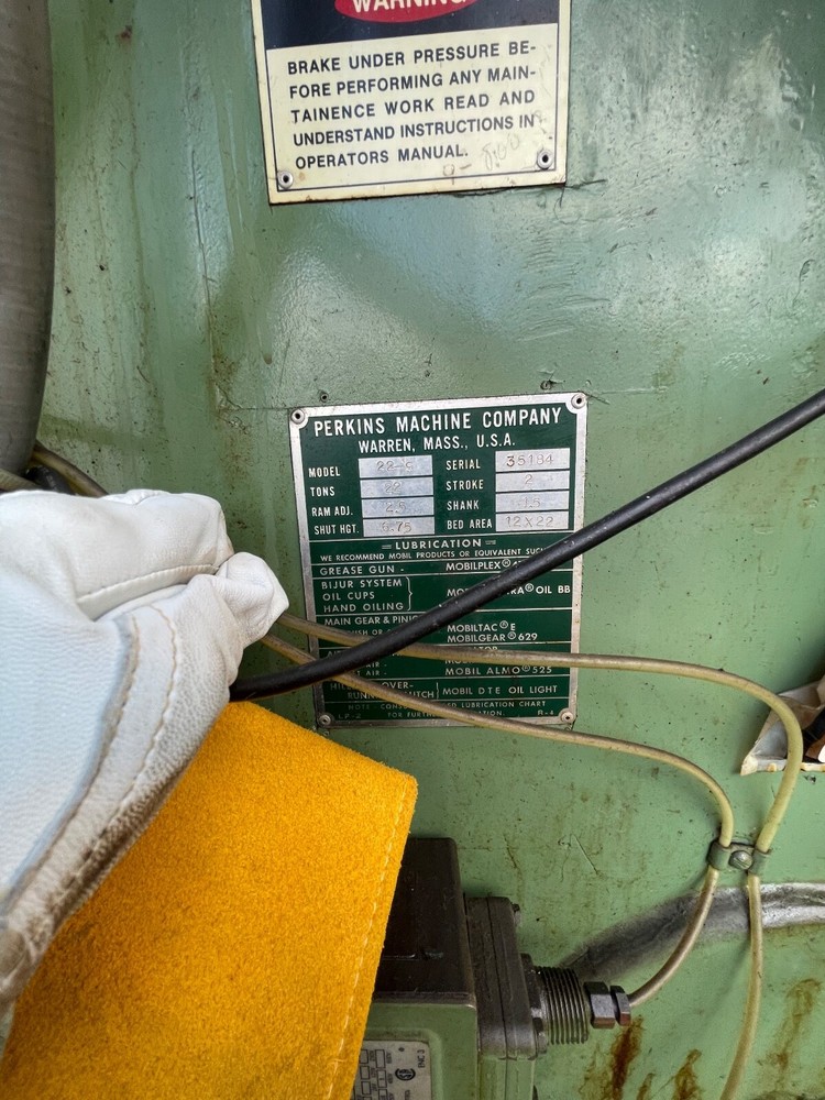 Perkins 22-S Punch press