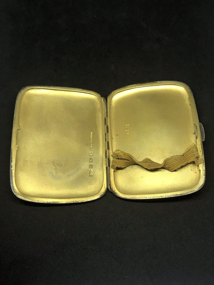 ANTIQUE ENGLISH STERLING SILVER MAPPIN & WEBB CIGARETTE CASE