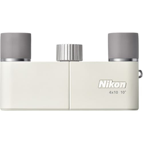 Nikon 4x10D CF Ivory White Pocket Binoculars Compact 4x (16841)