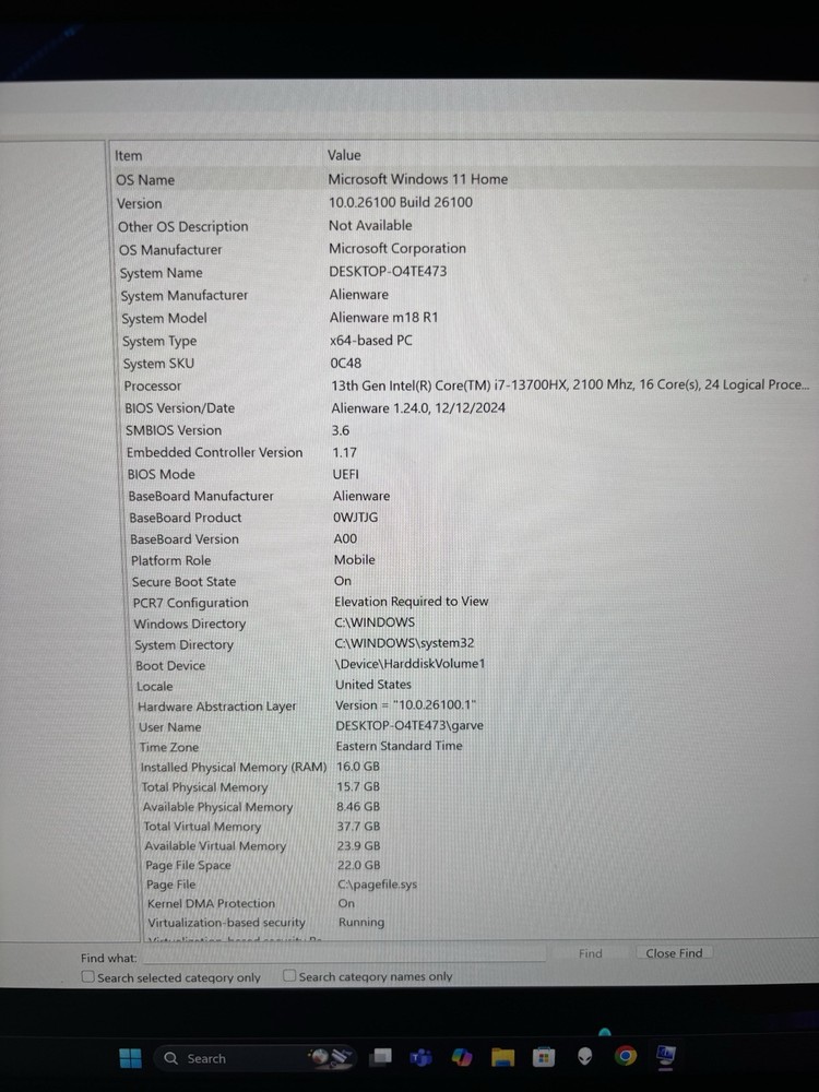 Alienware M18 Gaming Laptop