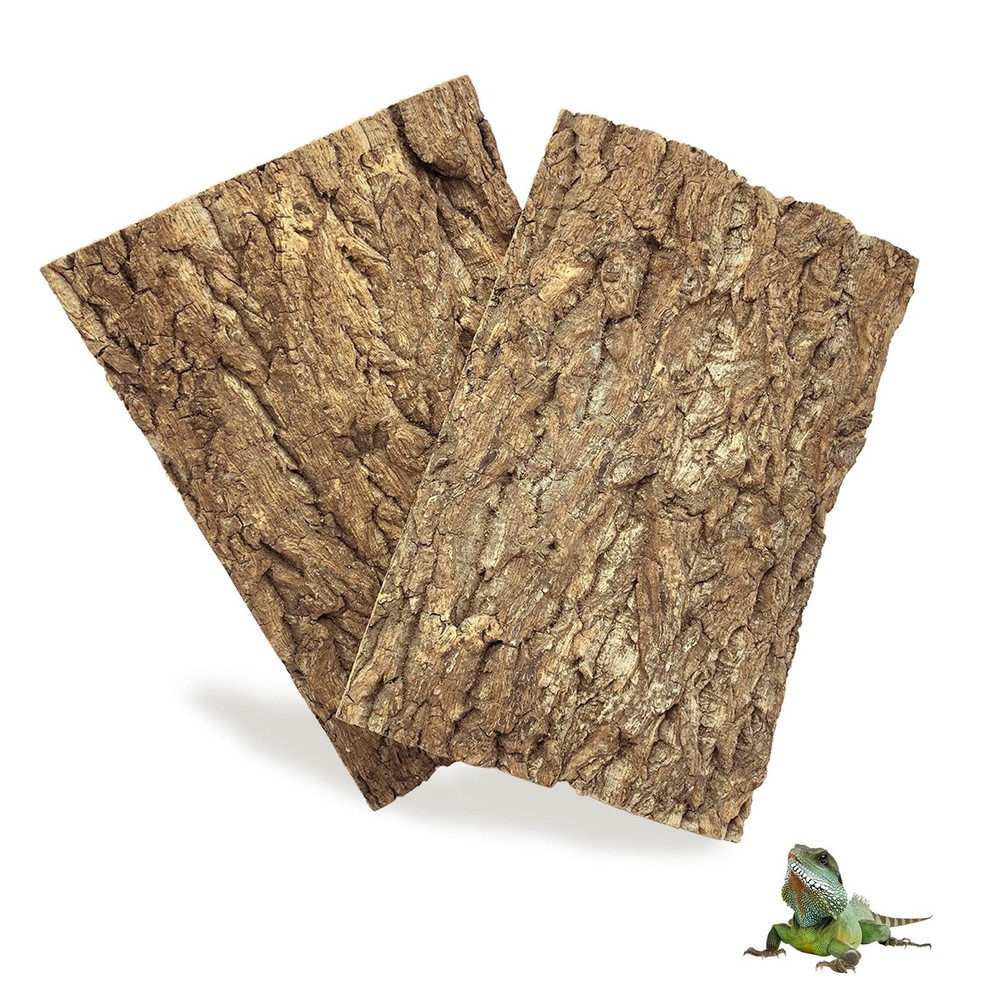 Cork Terrarium Background Natural Bark Reptile Wall Panel 2 Pack Decor
