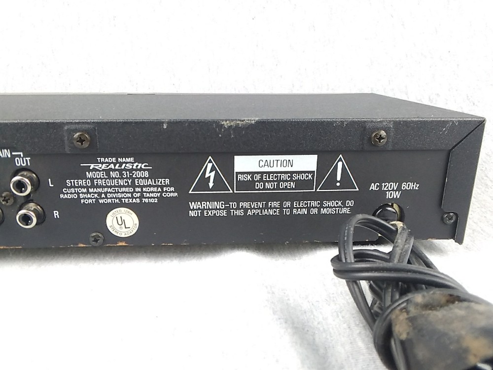 Realistic 31-2008 10 Band Stereo Graphic Equalizer