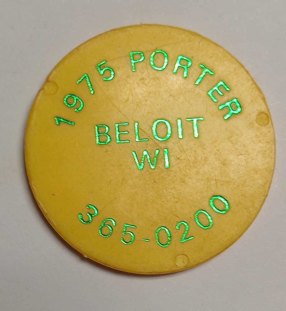 Plastic Trade Token Beloit Wisconsin