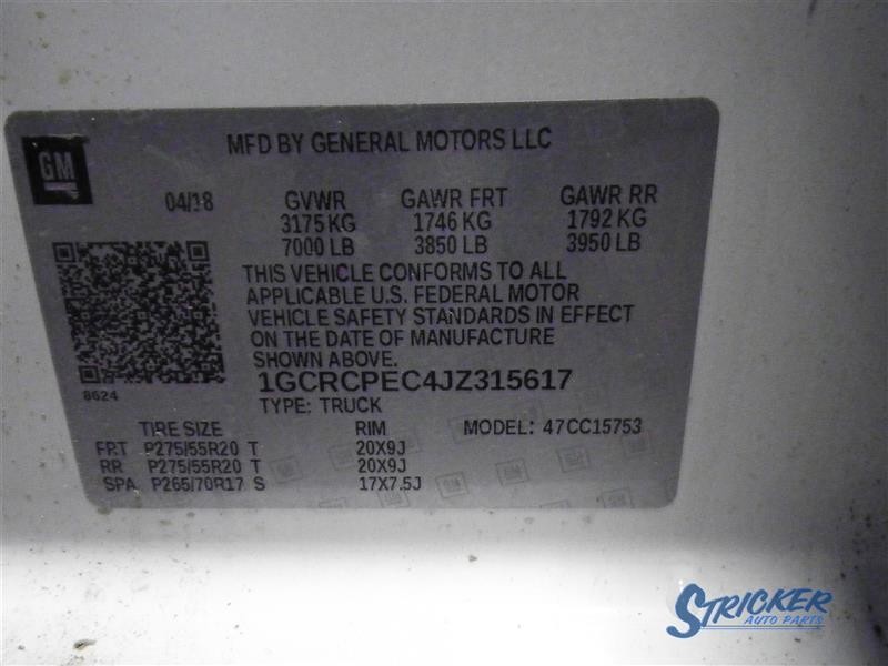 Chevrolet Silverado 1500 2018 Telematics Interface Module 84293872 3004