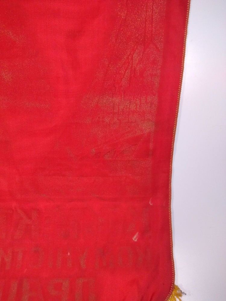 Soviet Pennant Banner - Communist Labor Team 1970s . 60cm