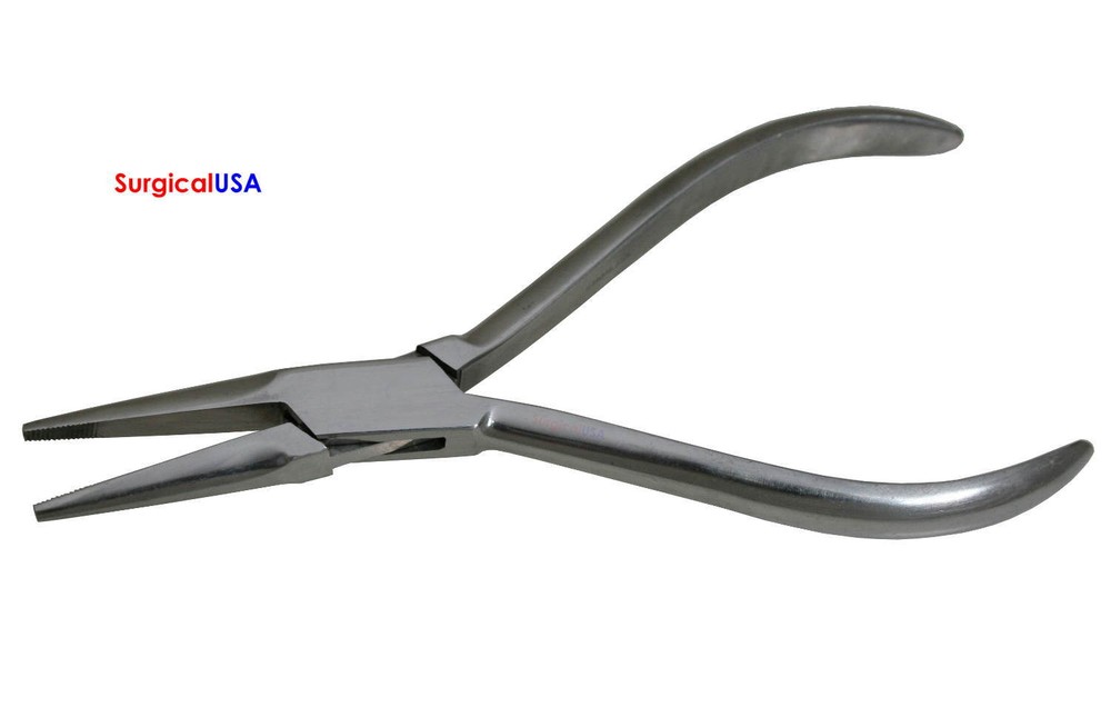5 Laboratory & Office Pliers Type 121 Straight Serrated Tips