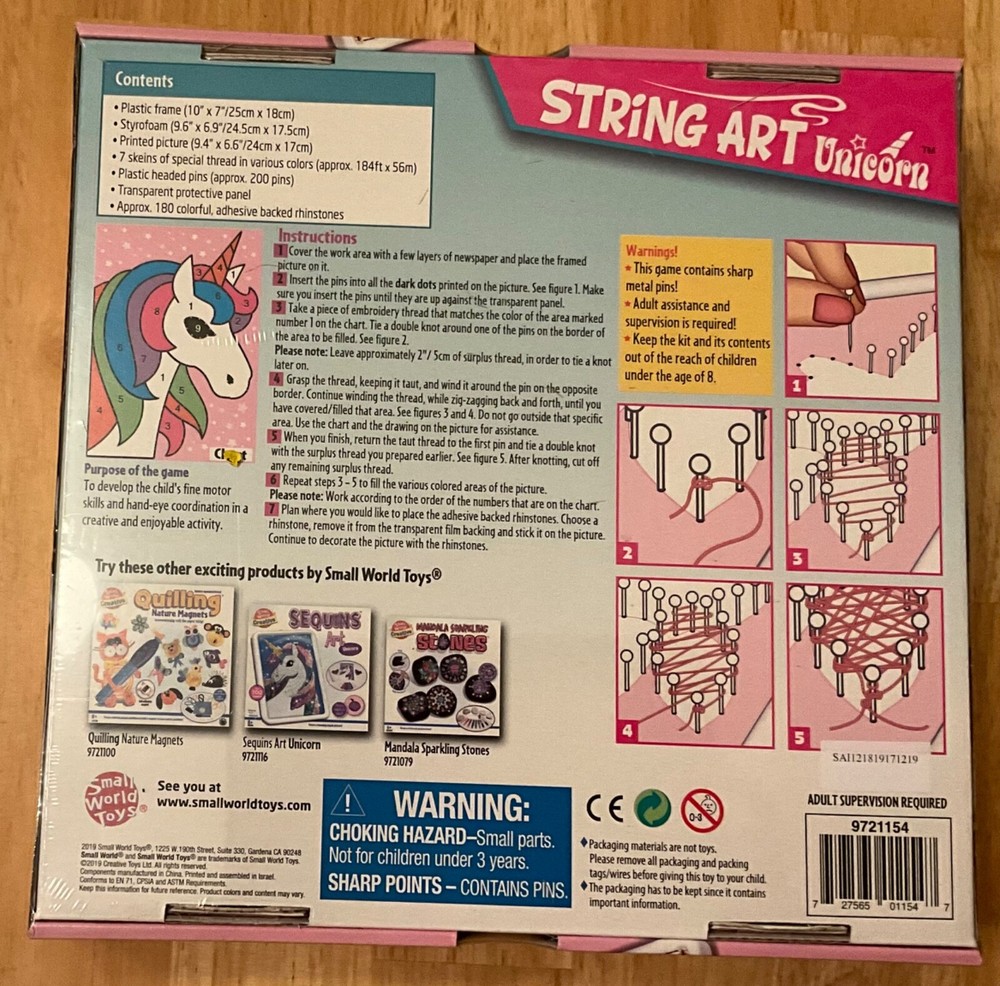 Small World Creative String Art Unicorn