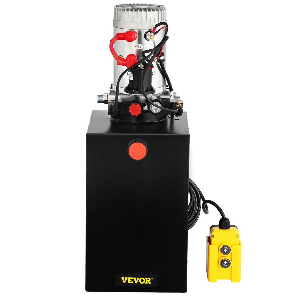 15 Quart Double Acting Hydraulic Pump Dump Trailer 12V Unit Pack Power Unit