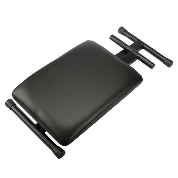 new Glarry Adjustable Folding Piano Bench Stool Seat Black