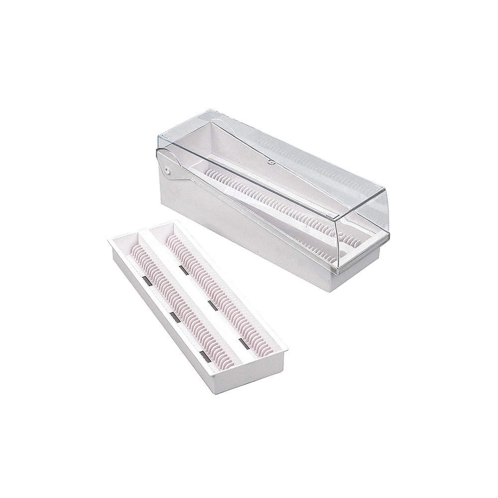 GLOBE SCIENTIFIC  Microscope Slide Box,White,PK6 55FH94