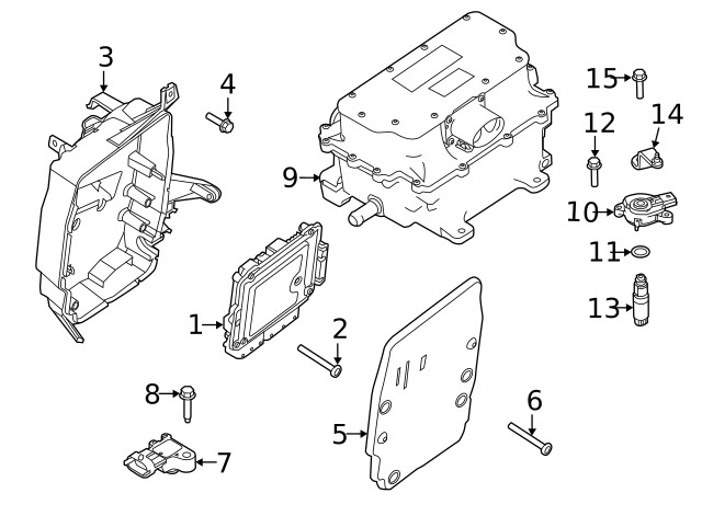 Genuine Ford Engine Control Module (ECM) Bracket CV6Z-12A659-C