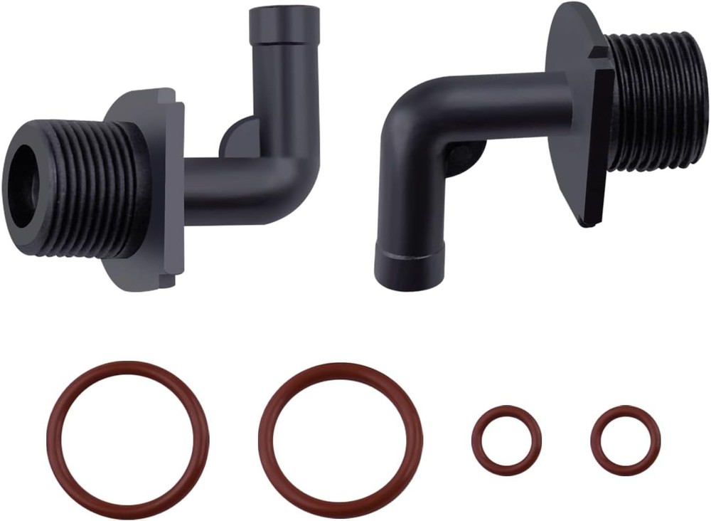2Pcs Replacement Hose Fitting w/ Rubber Gasket For Switch Tank Backpack Sprayer