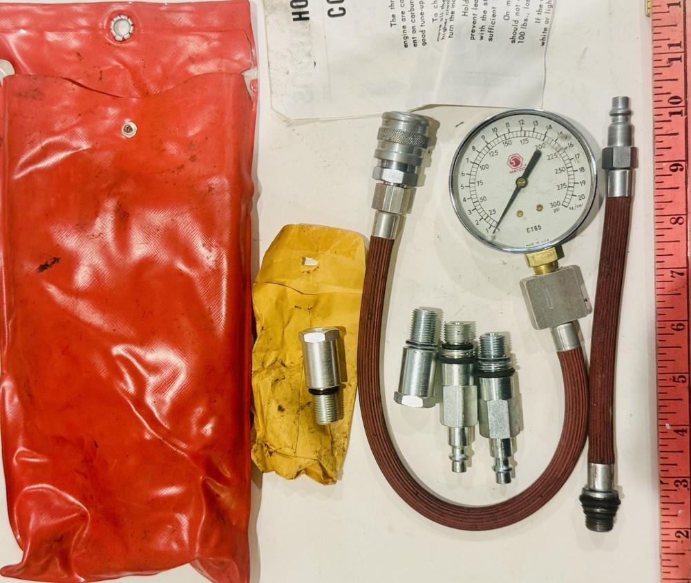 Matco CT65 Professional Compression Tester Complete Set w/ Storage Bag OEM Tools
