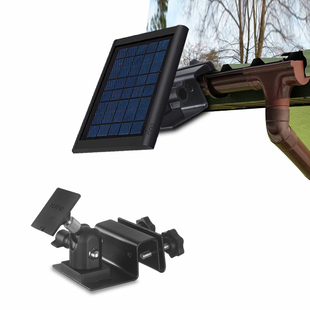 Weatherproof Gutter Mount/ Bracket for Ring SUPER Solar Panel