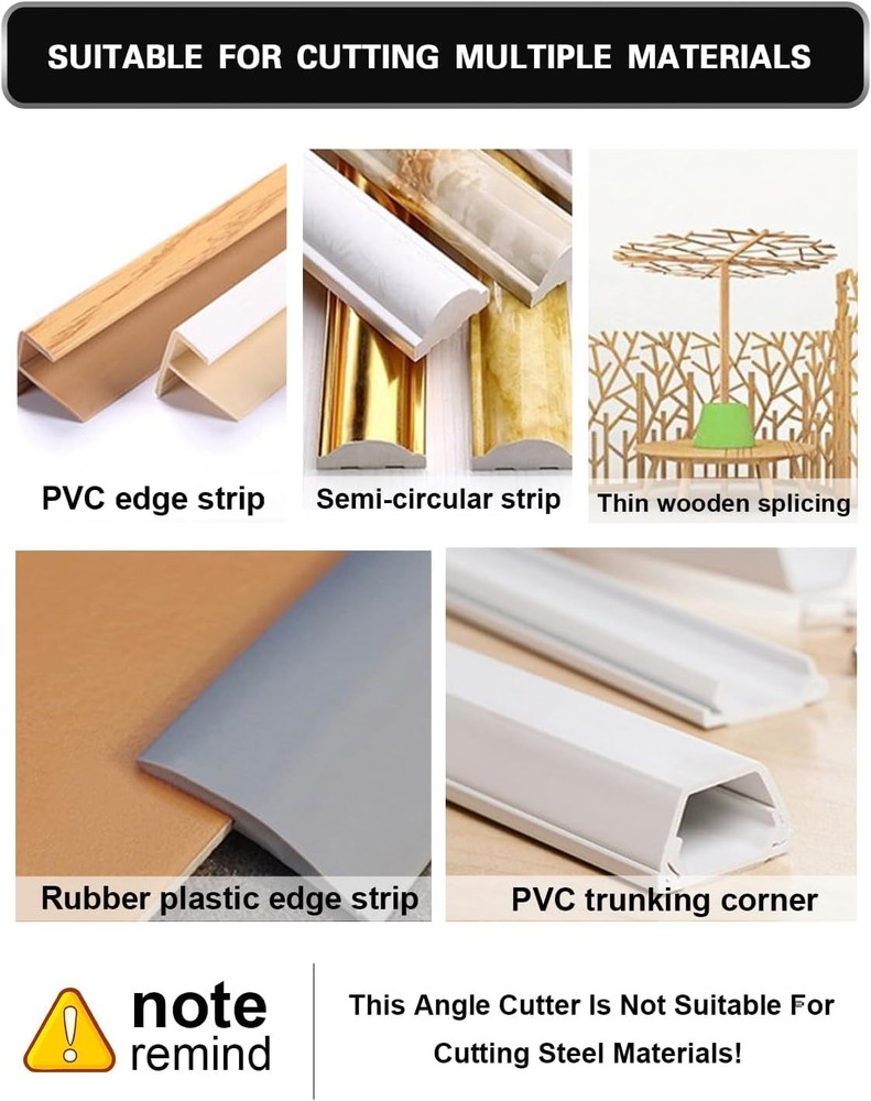 45° - 135° Angle Miter Shear Cutter, Multi-Function Trunking Scissors, Quarter