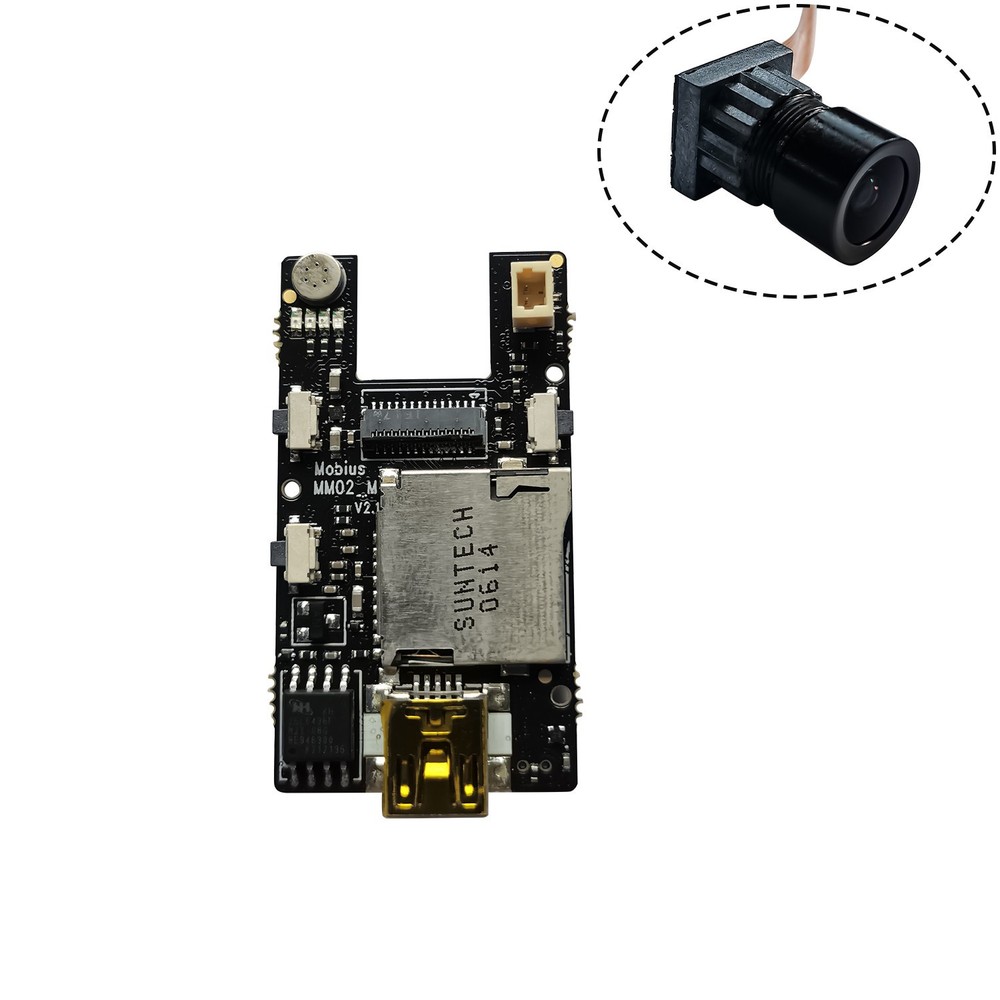 PCB Board Circuit w/h Lense Module for Mobius Mini MM02 Action Camera Camcorder