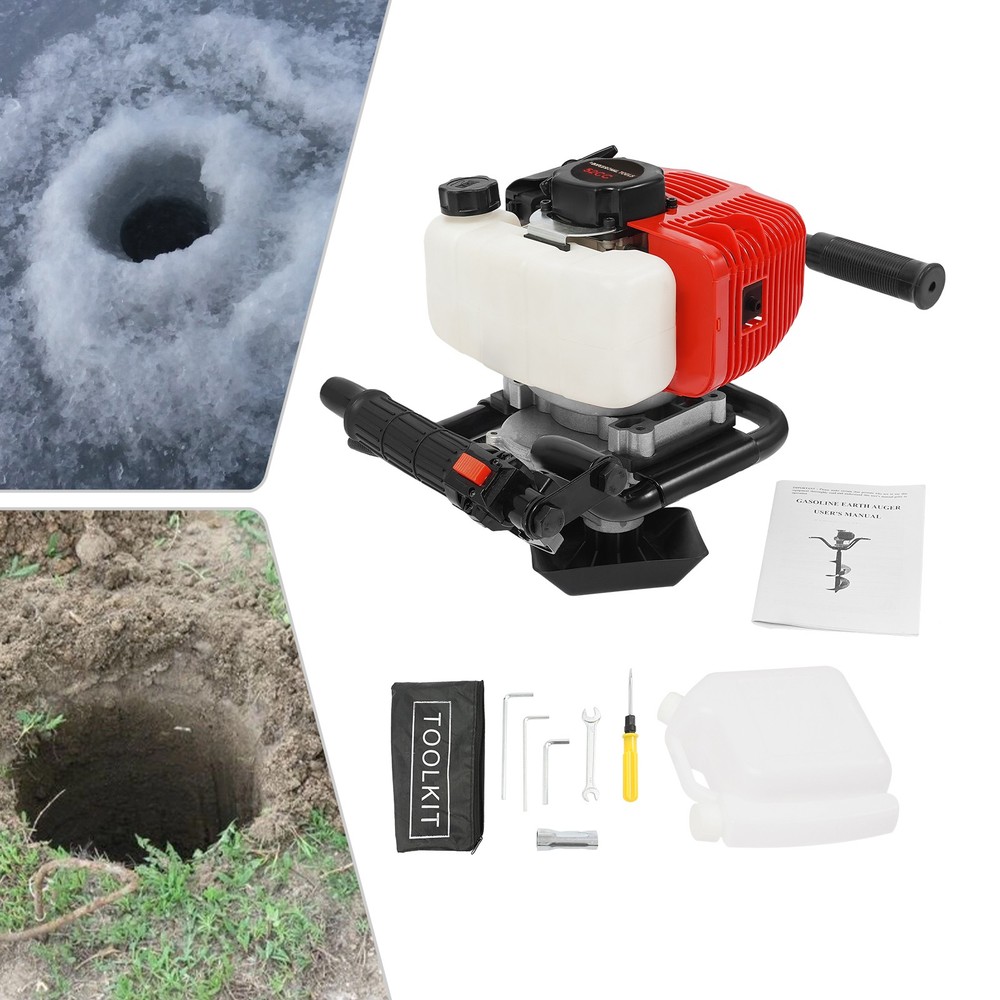 2HP 2-Stroke Gas Powered Hole Digger Motor 52CC Digging Drilling Engine