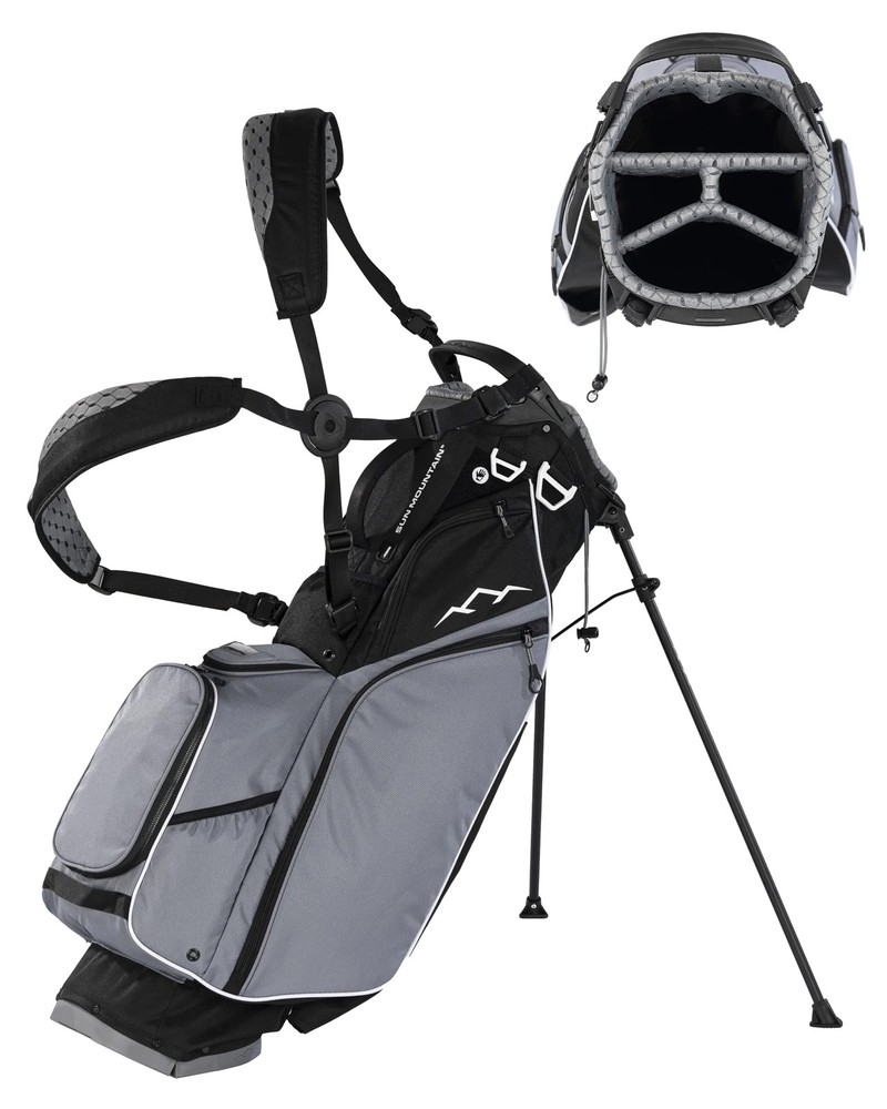 Sun Mountain ECLIPSE 3.5 4 WAY GOLF STAND BAG BLACK-NICKEL- WHITE