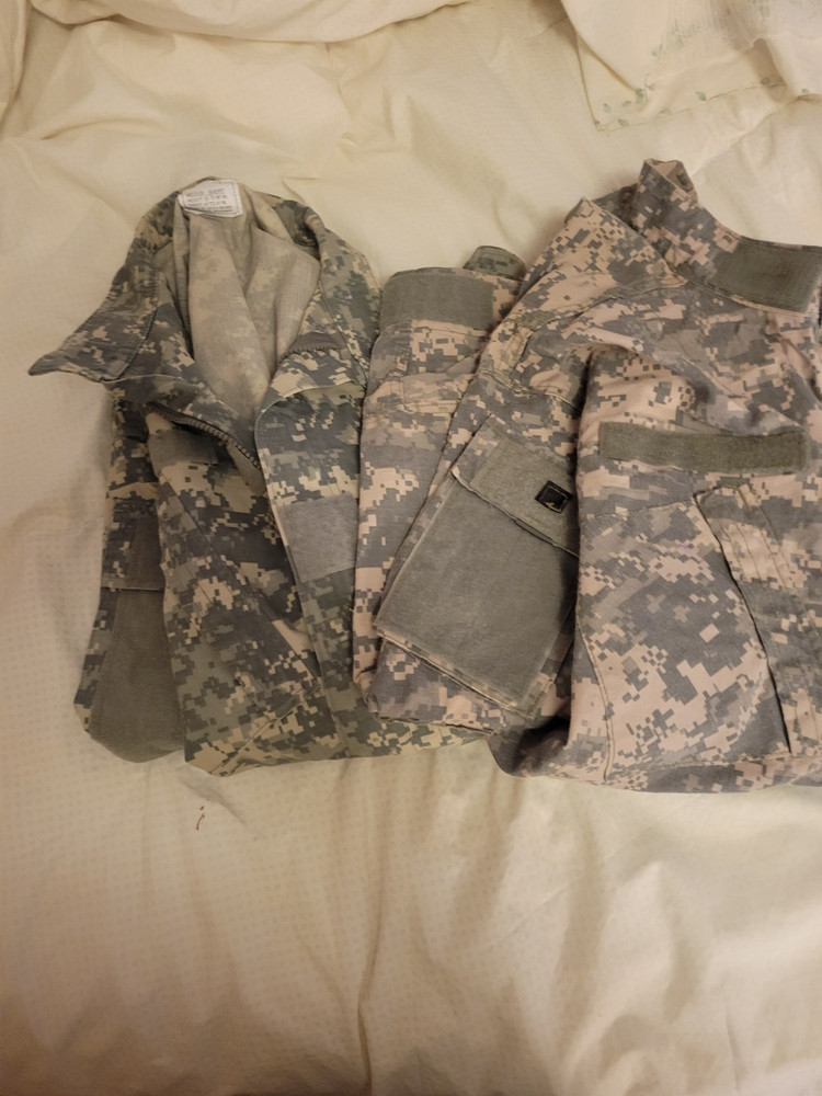 Military surplus digital camo medium/short field coat