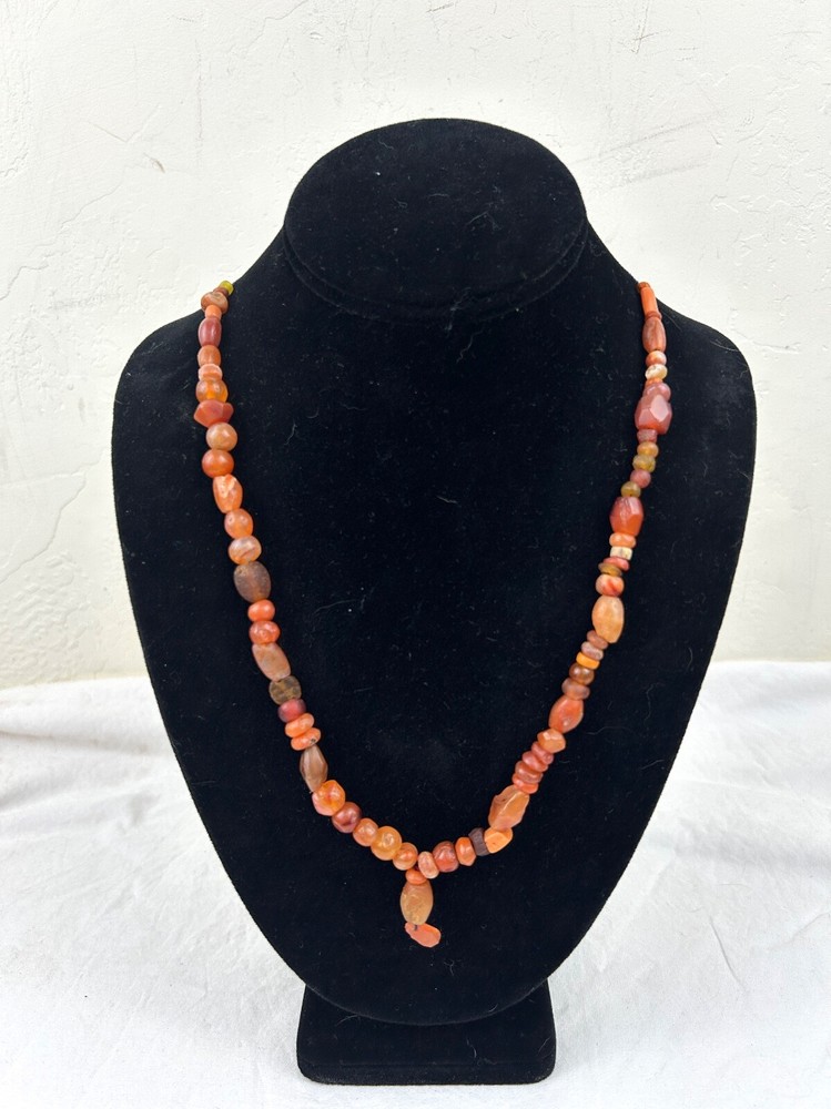 Ancient Bactrian Banded Agate and Carnelian Trade Beads