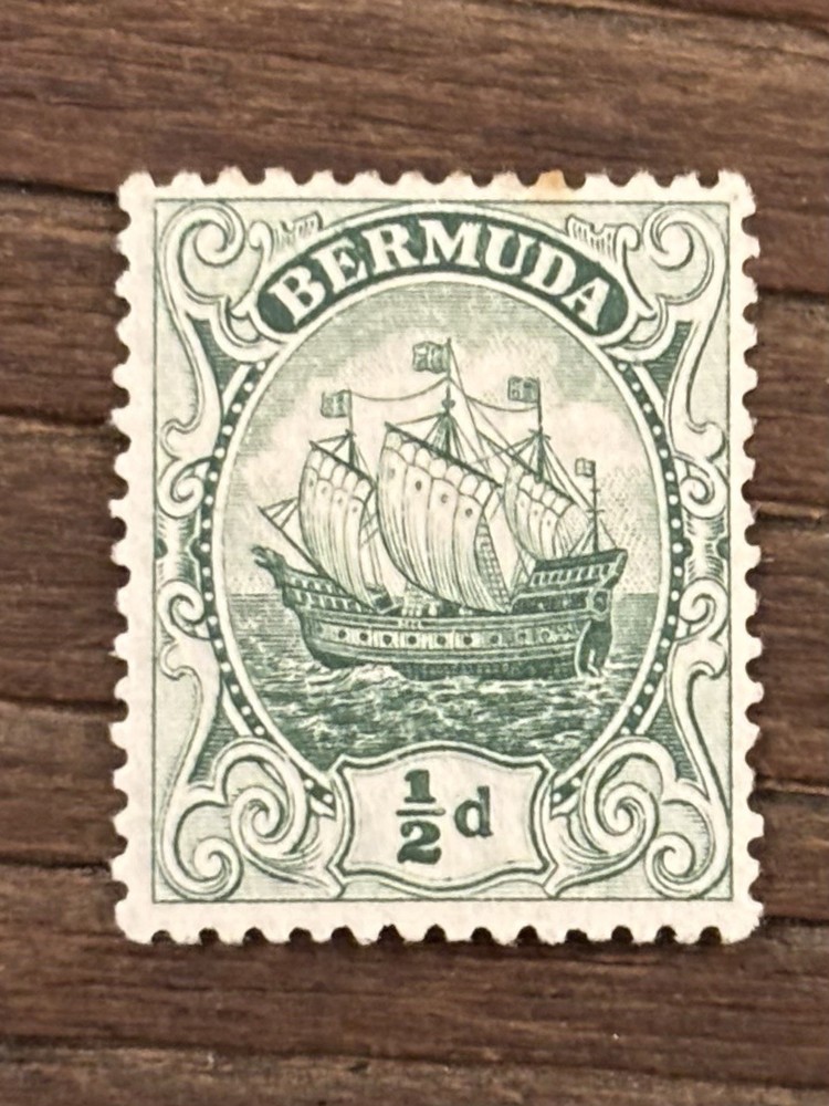 Bermuda. 1922/34. 1/2d Green SG 77. Multiple Script CA. Mint Hinged.
