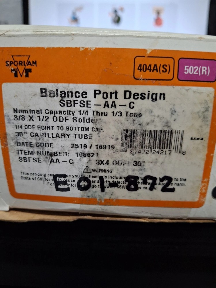 Sporlan SBFSE-AA-C TXV